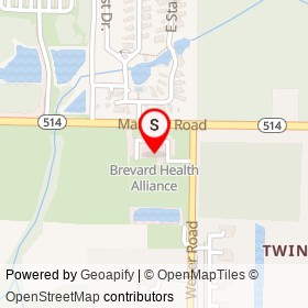 Brevard Health Alliance on Malabar Road, Malabar Florida - location map