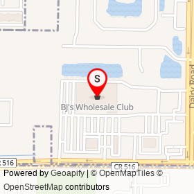 BJ's Wholesale Club on Venetian Dr, Melbourne Florida - location map