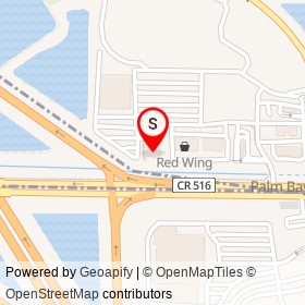 Hooters on Palm Bay Road Northeast, West Melbourne Florida - location map