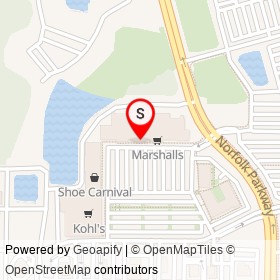 HomeGoods on Norfolk Parkway, West Melbourne Florida - location map