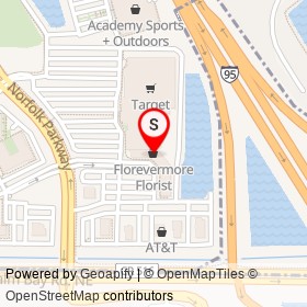 Florevermore Florist on Norfolk Parkway, West Melbourne Florida - location map