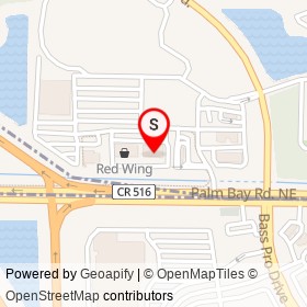 Hand & Stone Massage and Facial Spa on Palm Bay Road Northeast, West Melbourne Florida - location map