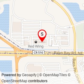 Verizon Wireless on Palm Bay Road Northeast, West Melbourne Florida - location map