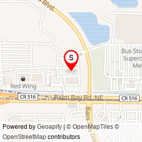 RaceTrac on Palm Bay Road Northeast, West Melbourne Florida - location map