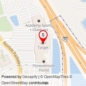 Target on I 95, West Melbourne Florida - location map