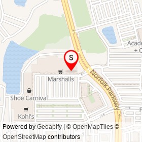 Petco on Norfolk Parkway, West Melbourne Florida - location map