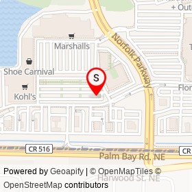 Tesla Supercharger on Palm Bay Road Northeast, Palm Bay Florida - location map