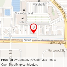 Mobil on Palm Bay Road Northeast, Palm Bay Florida - location map