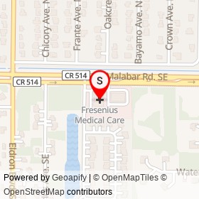 Fresenius Medical Care on Malabar Road Southeast, Palm Bay Florida - location map