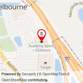 Academy Sports + Outdoors on I 95, West Melbourne Florida - location map