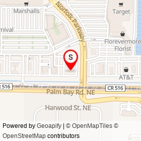 LongHorn Steakhouse on Norfolk Parkway, West Melbourne Florida - location map