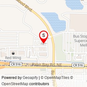 Einstein Bros Bagels on Hollywood Boulevard, West Melbourne Florida - location map