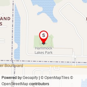 Hammock Lakes Park on , West Melbourne Florida - location map
