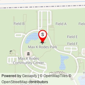 Max K Rodes Park on , West Melbourne Florida - location map