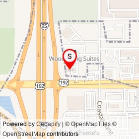 Waffle House on New Haven Avenue, West Melbourne Florida - location map