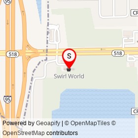 Swirl World on West Eau Gallie Boulevard, Melbourne Florida - location map