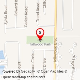 Tallwood Park on , West Melbourne Florida - location map