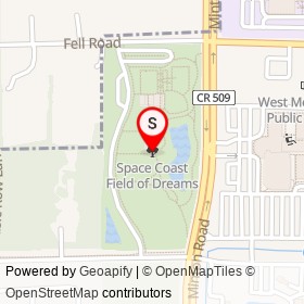 Space Coast Field of Dreams on , West Melbourne Florida - location map