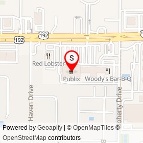 Publix on Josh Court, West Melbourne Florida - location map