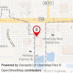 Melbourne All Suites Inn 1 on Goodwill Drop-off, West Melbourne Florida - location map