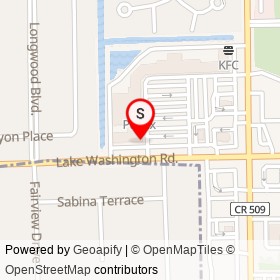 Pizza Hut on Lake Washington Road, Melbourne Florida - location map