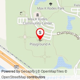 Playground A on Champion Way, West Melbourne Florida - location map