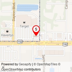 The Original Mattress Factory on New Haven Avenue, West Melbourne Florida - location map