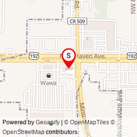 TD Bank on New Haven Avenue, West Melbourne Florida - location map