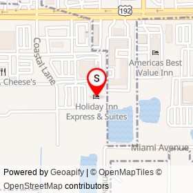 Holiday Inn Express & Suites on Goodwill Drop-off, West Melbourne Florida - location map
