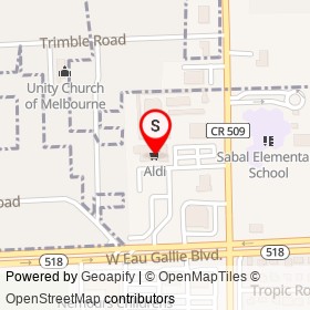 Aldi on Lytton Road, Melbourne Florida - location map