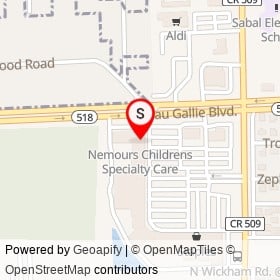 Nemours Childrens Specialty Care on West Eau Gallie Boulevard, Melbourne Florida - location map