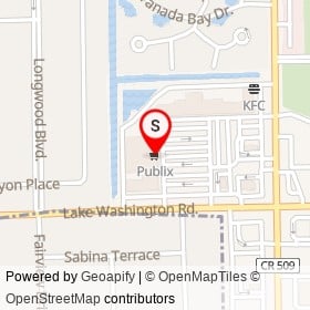 Publix on Lake Washington Road, Melbourne Florida - location map