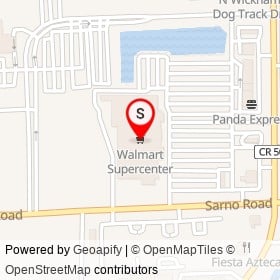 Walmart Supercenter on North Wickham Road, Melbourne Florida - location map