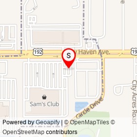 Sam's Club Gas on New Haven Avenue, West Melbourne Florida - location map