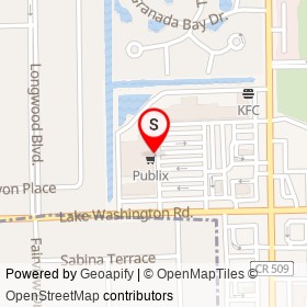Publix on Lake Washington Road, Melbourne Florida - location map