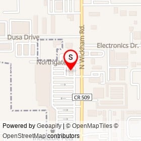 McDonald's on Northgate Street, Melbourne Florida - location map