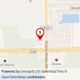7-Eleven on North John Rodes Boulevard, Melbourne Florida - location map