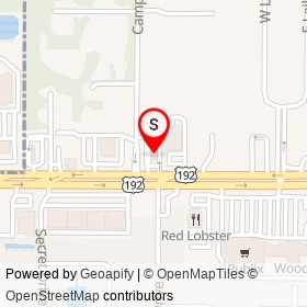 McDonald's on New Haven Avenue, West Melbourne Florida - location map