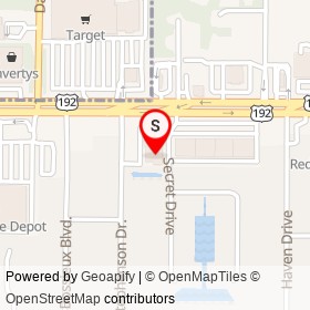 Gordon Food Service on Secret Drive, West Melbourne Florida - location map