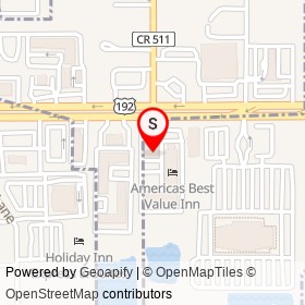 Phantom Fireworks on South John Rodes Boulevard, West Melbourne Florida - location map
