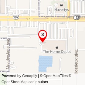 The Home Depot on New Haven Avenue, West Melbourne Florida - location map