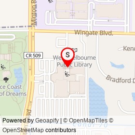 No Name Provided on Bradford Drive, West Melbourne Florida - location map