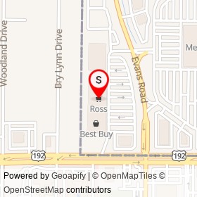 Ross on Bry Lynn Drive, West Melbourne Florida - location map