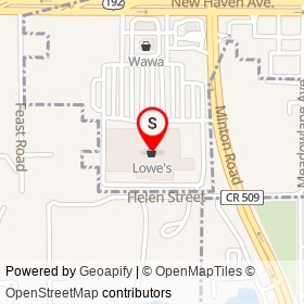 Lowe's on Helen Street, June Park Florida - location map