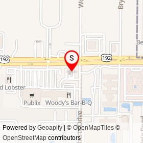 Popeyes on New Haven Avenue, West Melbourne Florida - location map