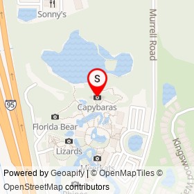 Capybaras on Butterfly Trail, Viera Florida - location map