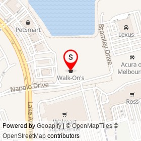 Walk-On's on Napolo Drive, Viera Florida - location map