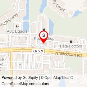 The Cozy on North Wickham Road, Suntree Florida - location map