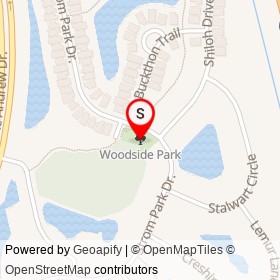 Woodside Park on , Viera Florida - location map