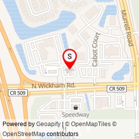 McDonald's on North Wickham Road, Melbourne Florida - location map